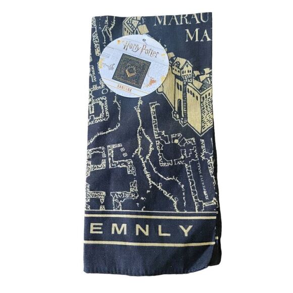Harry Potter Mandrake Map Bandana Bioworld New With Tags - Picture 1 of 5